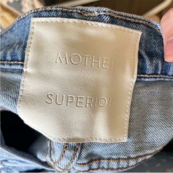 MOTHER The Lasso Heel Left in the Dust Light Wash Wide Leg Jeans, EUC, 34 - Picture 8 of 12